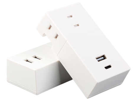 Васлаки барқии бехатари Ҷопон бо 1 USB-A ва 1 Type-C