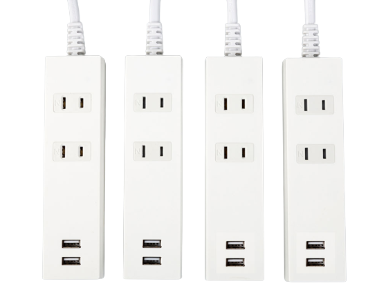 Ду-розеткаи сайёри муҳофизат аз шиддати барқ ​​бо USB