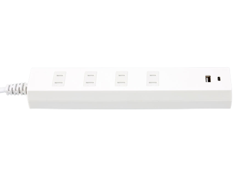 Strip Slim Design Strip бо 4 васлаки ва портҳои пуркунандаи USB