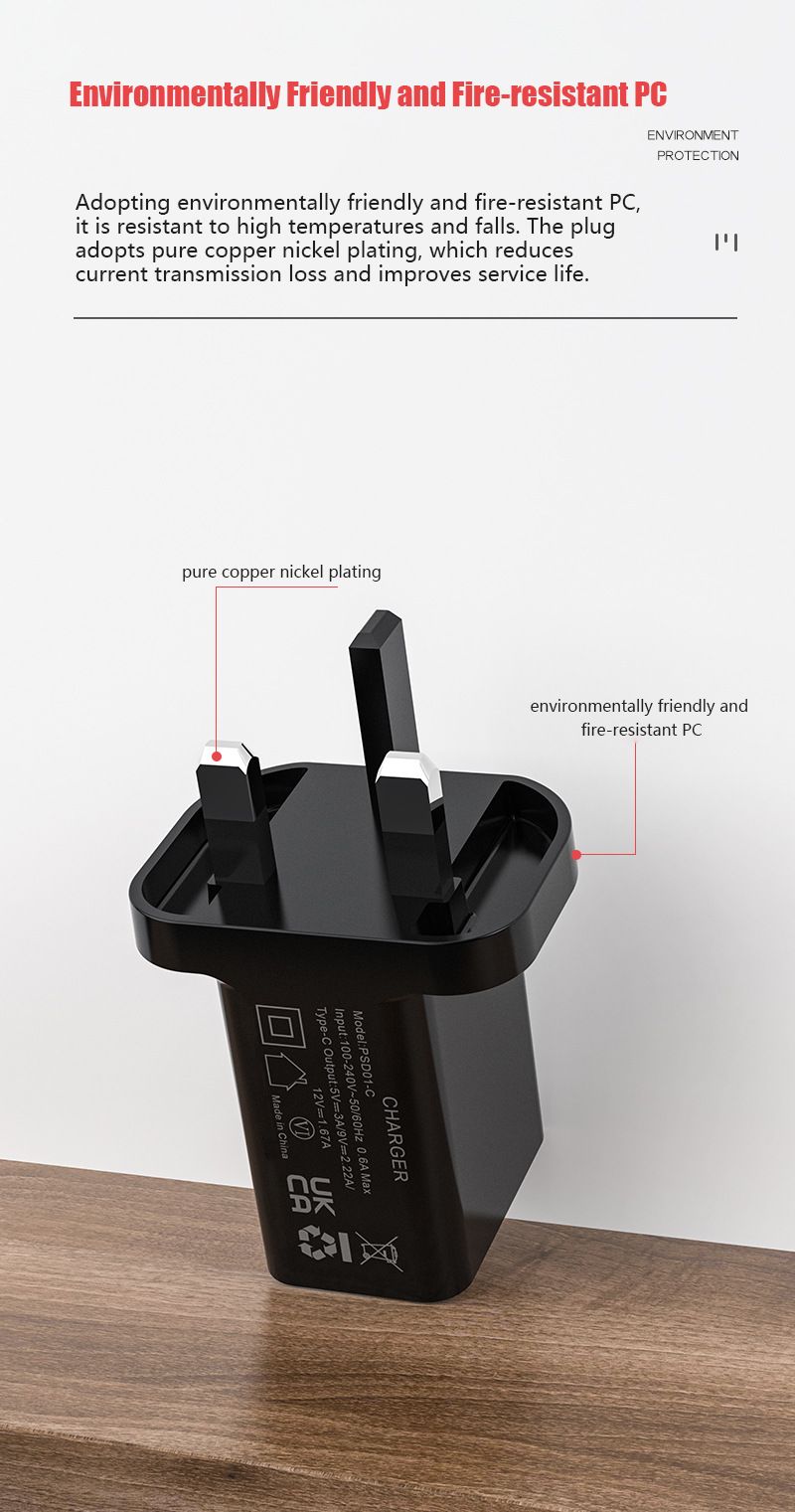 UKCA certified PD20W Charger D5